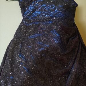 Elegant Purple Glitter Dress